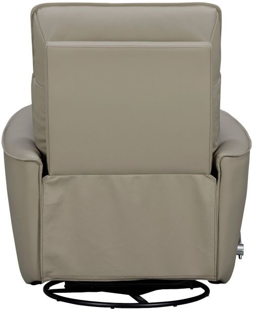 Parker House® Roxy Abby Light Gray Leather Manual Swivel Glider Recliner-3