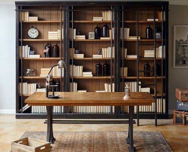 Martin Furniture Toulouse 3-Piece Aged Ebony Bookcase-2