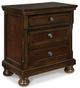 Millennium® by Ashley Porter 5-Piece Rustic Brown California King Sleigh Bed Set-4