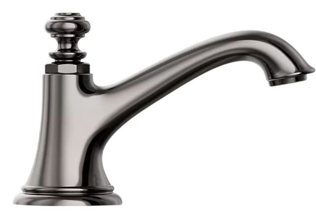 KOHLER® Artifacts® with Bell Design Vibrant Titanium Bathroom Sink Faucet Spout-2