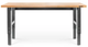 Gladiator® Hammered Granite 6' Adjustable Height Hardwood Workbench with Black Metal Legs-1