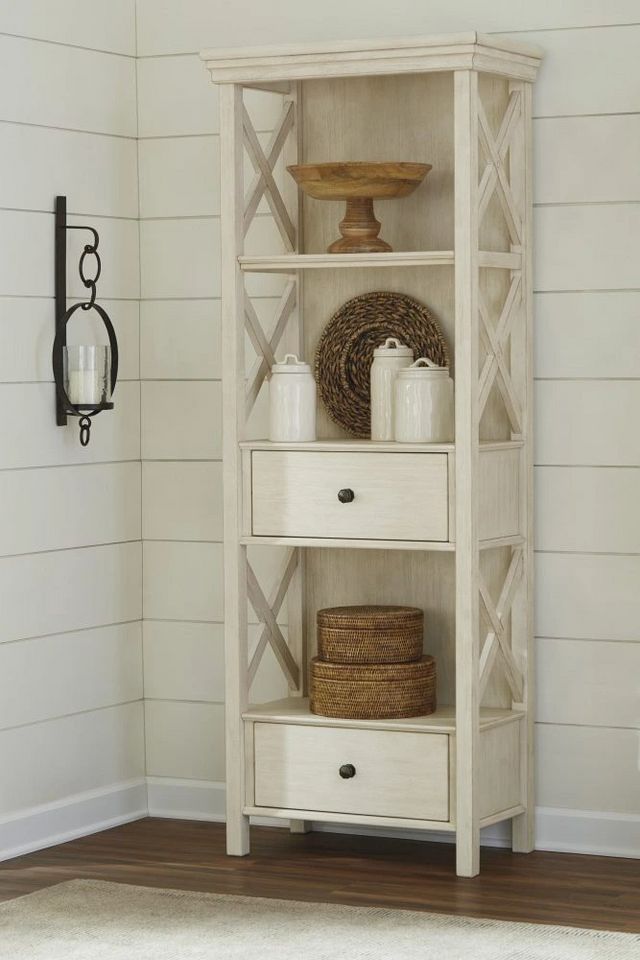 Signature Design by Ashley® Bolanburg Antique White Display Cabinet-9