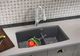 Blanco Performa Cinder 33" Silgranit Granite Composite Undermount Double Bowl Kitchen Sink with 60/40 Split-2