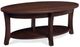 Handstone Customizable Verona Maple Oval Coffee Table with Shelf-0