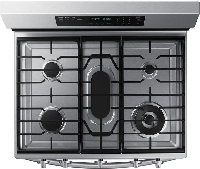 Samsung 30" Fingerprint Resistant Stainless Steel Smart Freestanding Gas Range-7