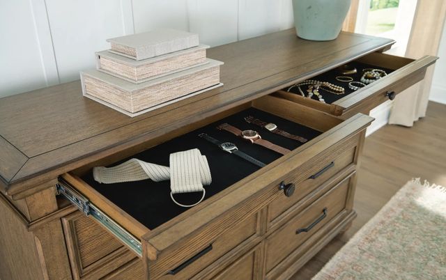Signature Design by Ashley® Karallin Medium Brown Dresser and Mirror-3