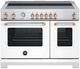 Bertazzoni Master Series 48" Fingerprint Resistant Bianco Matt Pro Style Induction Range with Gold Accents-0