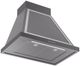 Ilve® Nostalgie II Noblesse 30" Graphite Matte Wall Mounted Range Hood with Chrome Trim-1