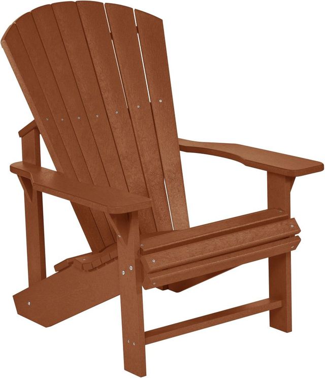 C.R. Plastics Generation Line Cedar Classic Adirondack Outdoor Chair-0