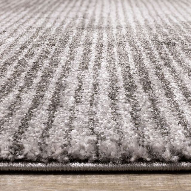 Kalora Interiors Breeze Grey Distressed Lines 5'3" x 7'7" Rug-3