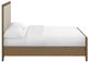 Whittier Wood® Furniture Bailey Nutmeg Queen Upholstered Panel Bed-3