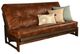 Kodiak Furniture Aspen Oregon Trail Saddle/Reclaim Mocha Full Futon with Mattress-0