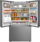 Aviva 36'' 26.5 Cu. Ft. Stainless Steel Counter Depth French Door Refrigerator-1