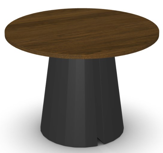 Amisco Customizable Gemma Walnut Veneer 42'' Bar Height Round Table