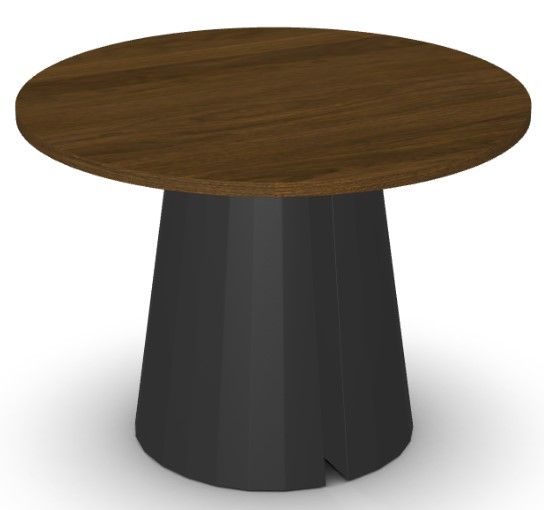 Amisco Customizable Gemma Walnut Veneer 42'' Bar Height Round Table-0