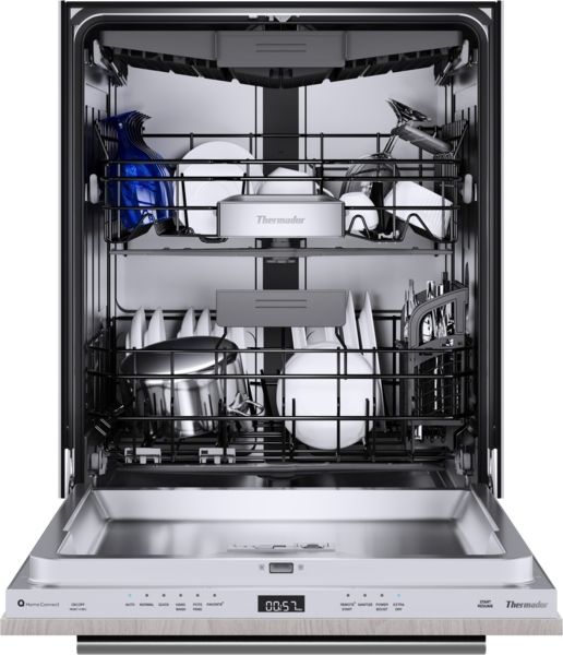 Thermador® Emerald® 24" Panel Ready Top Control Built In Dishwasher-2