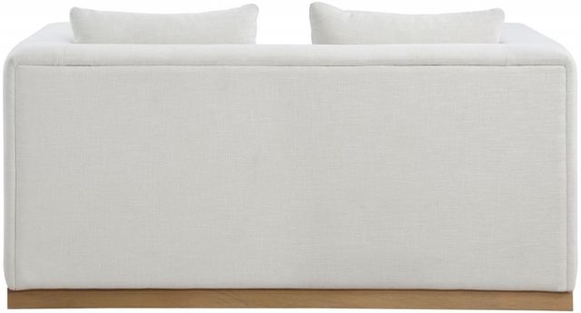 Meridian Furniture Alfie Cream Linen Textured  Loveseat-3