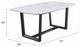 ACME Furniture Madan White Dining Table with Weathered Gray Base-2