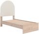 Signature Design by Ashley® Arloster Tan/White Twin Upholstered Panel Bed-1