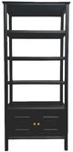 Million Dollar Rustic Midnight 2-Door Bookcase-0