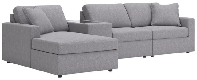 Signature Design by Ashley® Modmax 4-Piece Granite Left-Arm Facing Sectional with Chaise and Storage Console-0