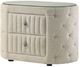 Coaster® Sonya Ivory Upholstered Nightstand-2