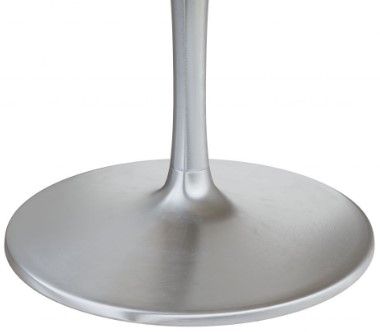 Zuo® Modern Star City Gray Dining Table with Silver Steel Base-2