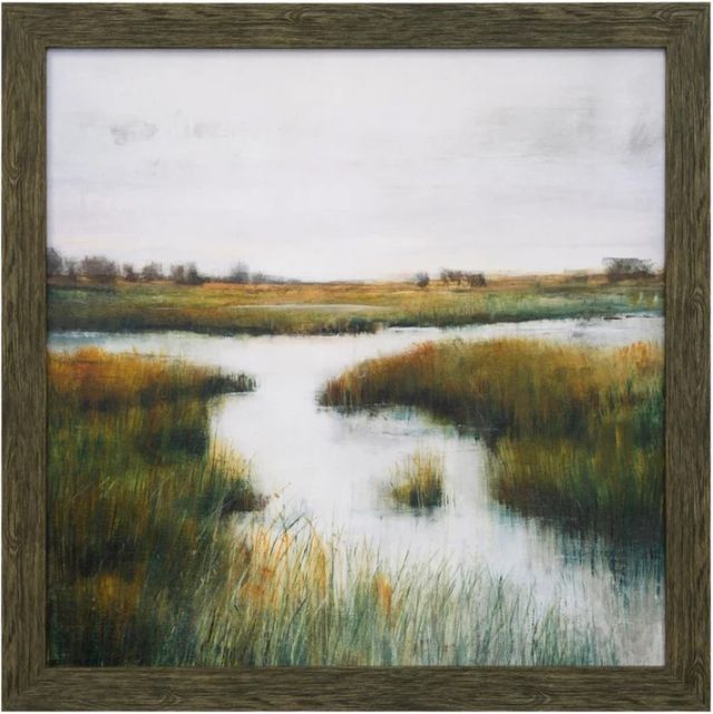 Stylecraft Misty Marshland Brown/Green/Gray Wall Art-0