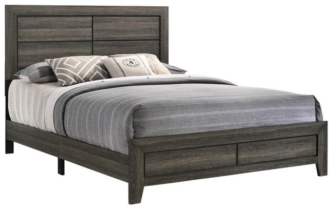 Bernards Max Gray Queen Panel Bed-0