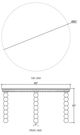 Elizabeth Ann Home Everly White Round Dining Table-4