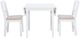 Linon Torino 3-Piece White Drop Leaf Dining Table Set-4