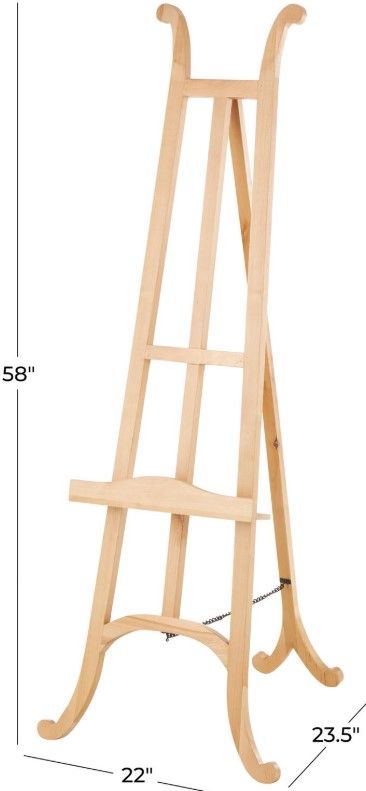 Deco Marche Light Brown Tall Display Easel with Chain Support-2