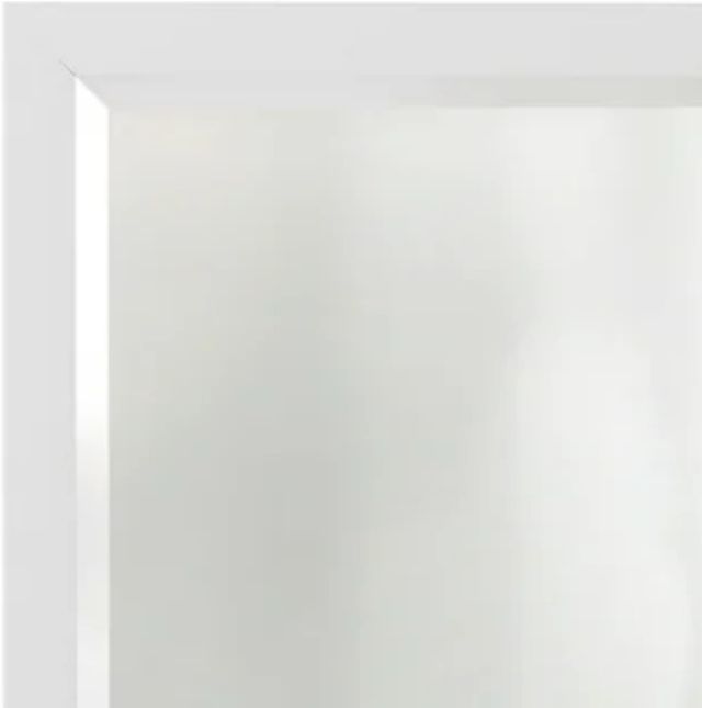 Stylecraft White Beveled Framed Wall Mirror-1