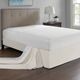 Olliix by Madison Park Ivory Simple Fit Wrap Around Adjustable Bed Skirt-0