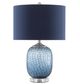 Currey & Company Ionian Ocean Blue/Polished Nickel/Clear Table Lamp-0