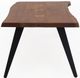 A & B Home Ramirez Rectangular Brown Coffee Table with Black Legs -3