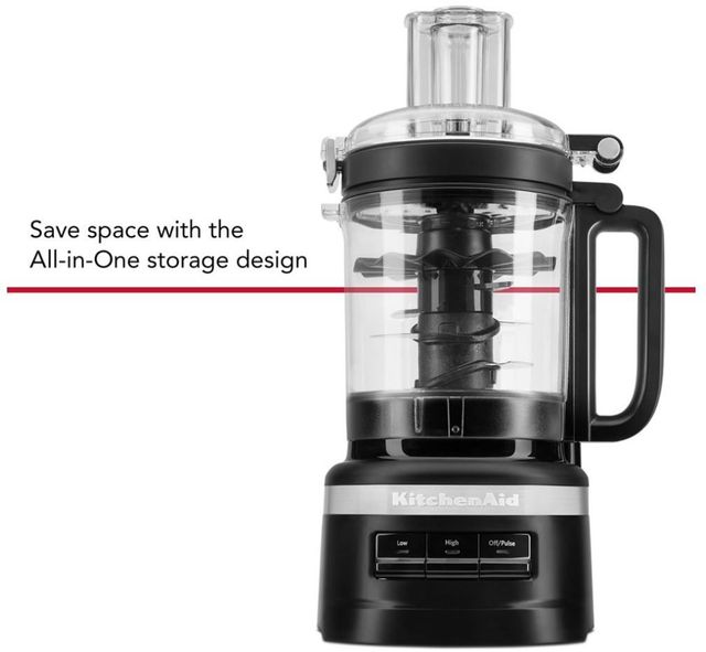 KitchenAid® 9-Cup Black Matte Food Processor-2