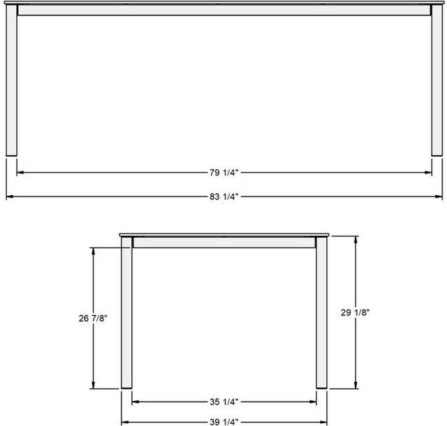 Amisco Customizable Nicholson Starstone Rectangular Table-1