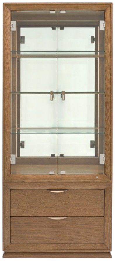 Michael Amini® Portrait Sienna Brown Display Cabinet-1