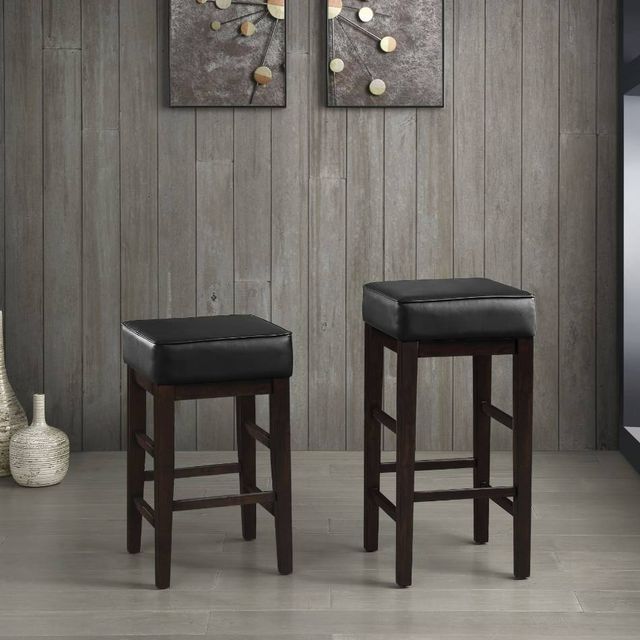 Homelegance® Pittsville Black/Espresso Counter Stool-1