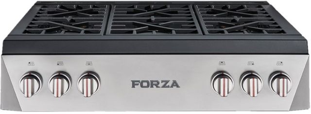 Forza™ Professional 36" Stainless Steel Gas Cooktop-0