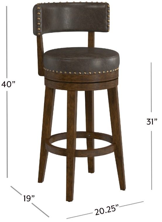 HH2 Home Lawton Walnut Bar Stool-2