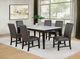 Coaster® Averill 7-Piece Dark Gray/White Dining Table Set-1