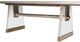 Century® Cadence Sand Cerused Rectangular Top Dining Table with Acrylic Base-2