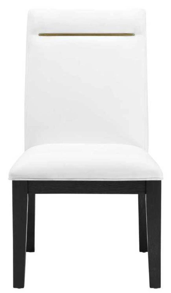 Steve Silver Co. Yves Rubbed Charcoal/White Dining Side Chair-3