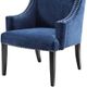 Olliix by Madison Park Blue Marcel High Back Wing Chair-2