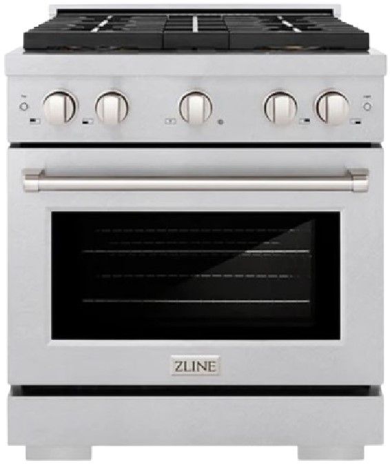 ZLINE Paramount 30" 4.2 cu. ft. Satin Stainless Steel Paramount Dual Fuel Range with 4 Burner DuoPro™ Cooktop and Electric Convection Oven-0