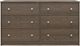 Ameriwood Home Ellwyn Brown Stanton Ash 6 Drawer Dresser-0