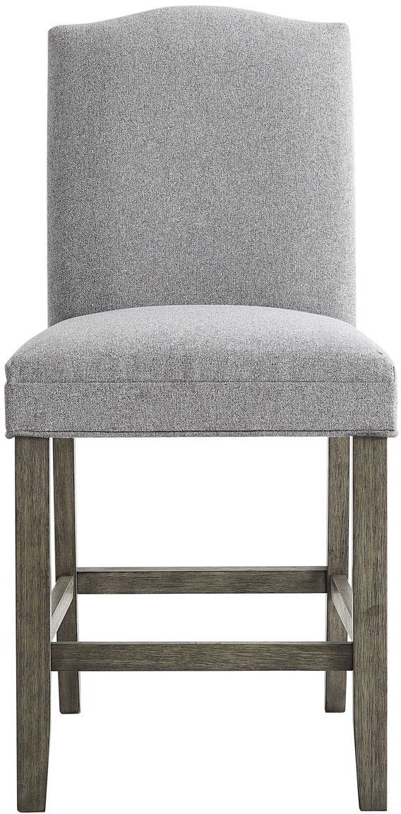 Steve Silver Co. Grayson Ash-Gray/Driftwood Upholstered Counter Stool-2