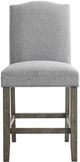 Steve Silver Co. Grayson Ash-Gray/Driftwood Upholstered Counter Stool-2